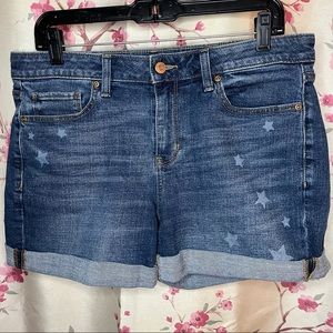 Sonoma Star Print Denim Shorts